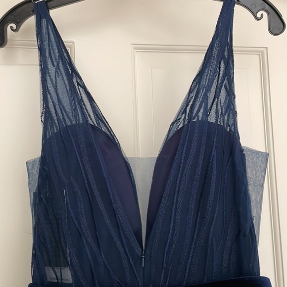 NWT Basix Black Label Navy dress - Picture 7 of 9